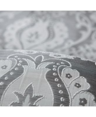 Premium Damask Pattern Luxury Beige Curtains - 108 Inch Panels with Grommets - for Living Room Windows Bedroom Kitchen Dining - Elegant Jacquard Classy Design - Room Darkening 2 Panel Set