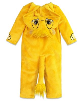 Toddler Boys Disney Simba Zip Up Cosplay Coverall Newborn to