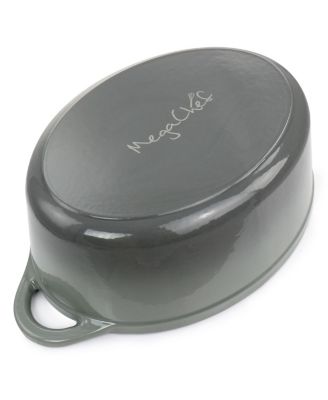 7-Quart Enameled Cast Iron Oval Casserole