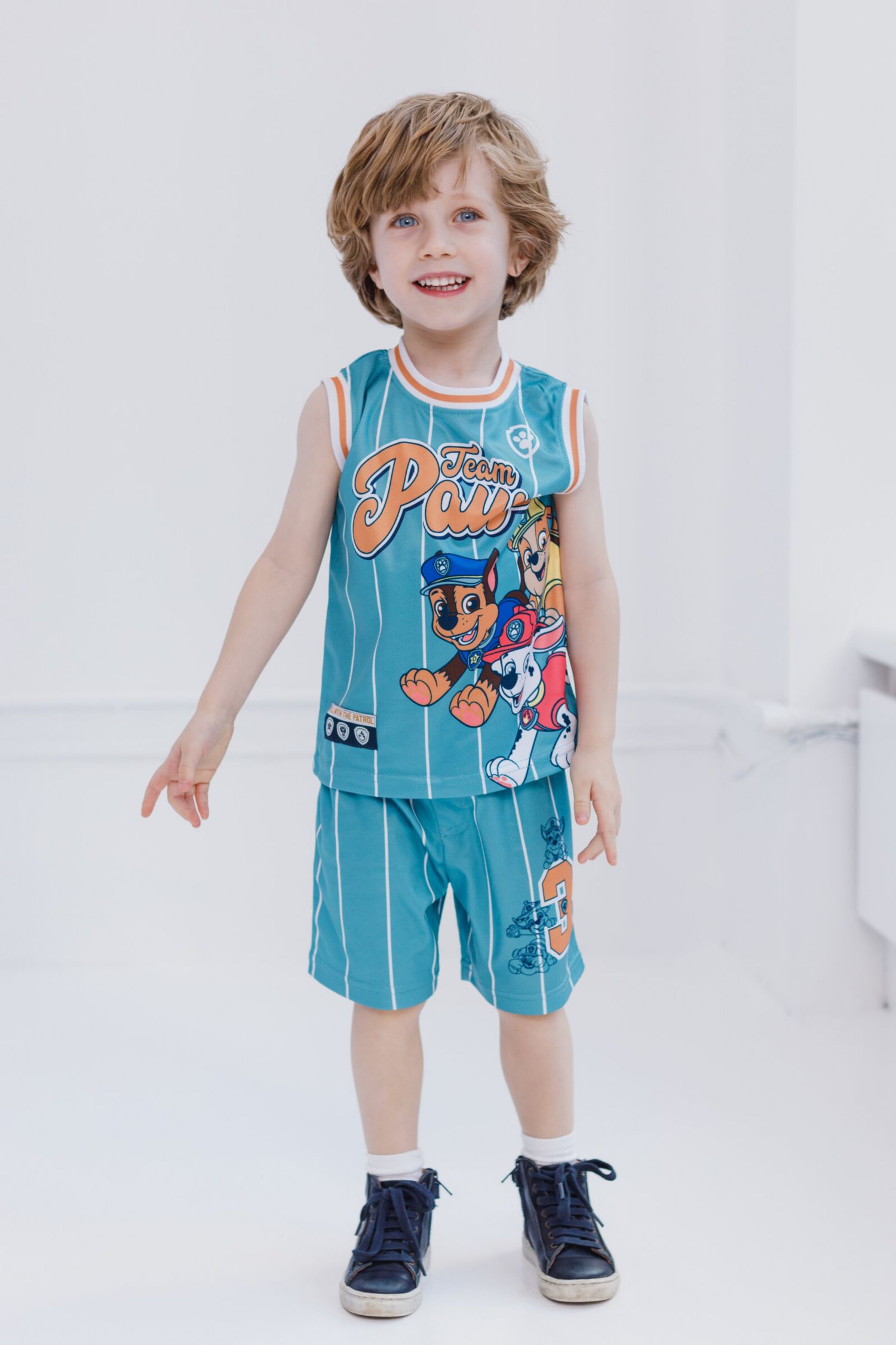 Boys Mesh Jersey Tank Top and Basketball Shorts Athletic Outfit Set