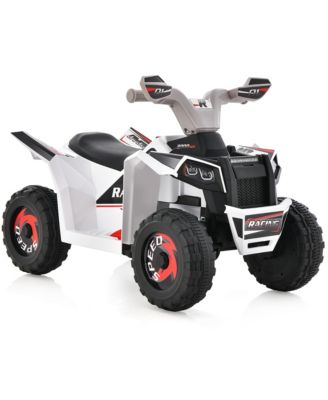 Kids Electric Ride On ATV Toy 6V Battery Powered Electric Vehicle Toy w/ Direction Control Rose Red