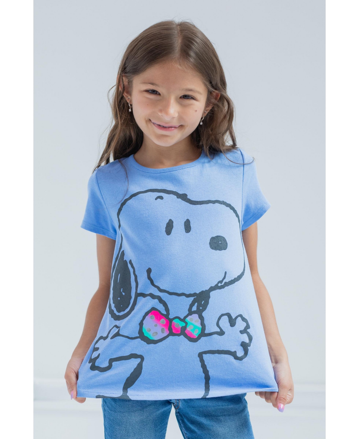 Peanuts Girls Woodstock Snoopy 2 Pack T-Shirts to -/ blue