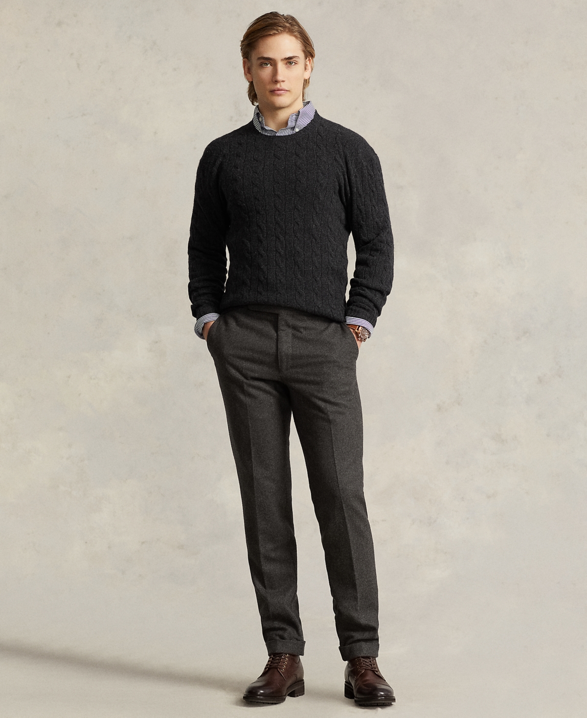 Polo Ralph Lauren Men's Wool-Cashmere Cable-Knit Sweater