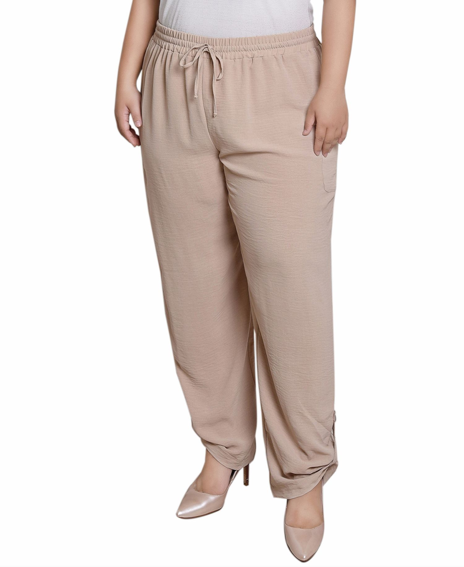 Plus Size Pull On Cargo Pants