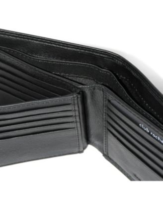 Men's Slim Fold Wallet with Center Wing