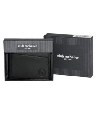 Men's Slim Wallet with Zippered Pocket