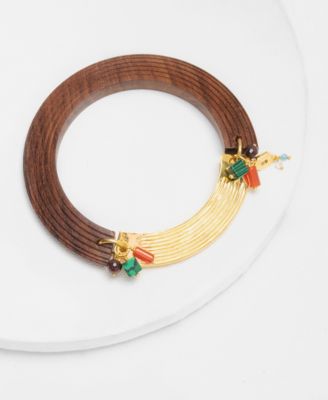 18K Gold Plated Naimaga Bangle Bracelet