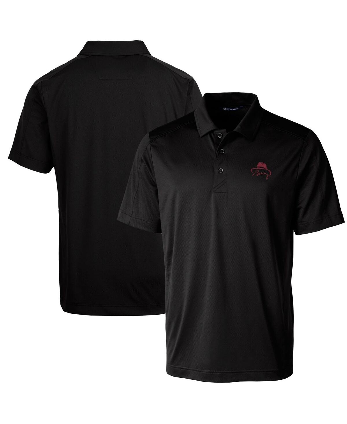 Cutter & Buck Men's Bobby Bowden Florida State Seminoles Prospect Textured Stretch Drytec Polo In Black