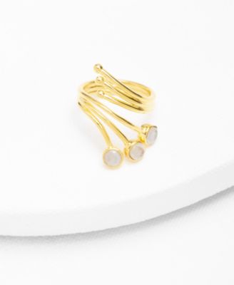 18K Gold Plated Nubia Cocktail Ring