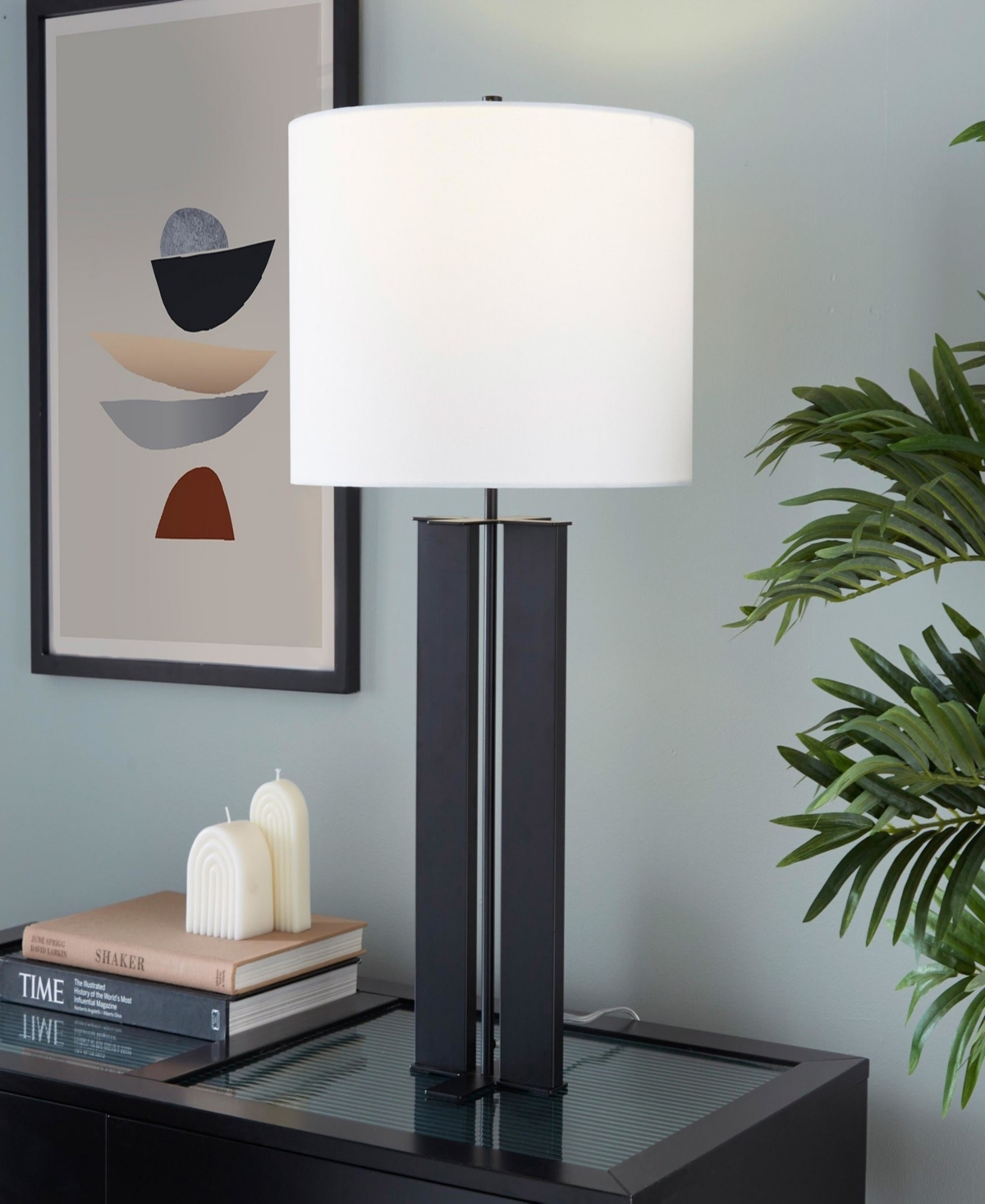 Lumisource 28" Metal Grandview Gallery Cosmo Table Lamp In Black