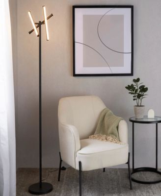 65" Metal Icicle Swivel Floor Lamp