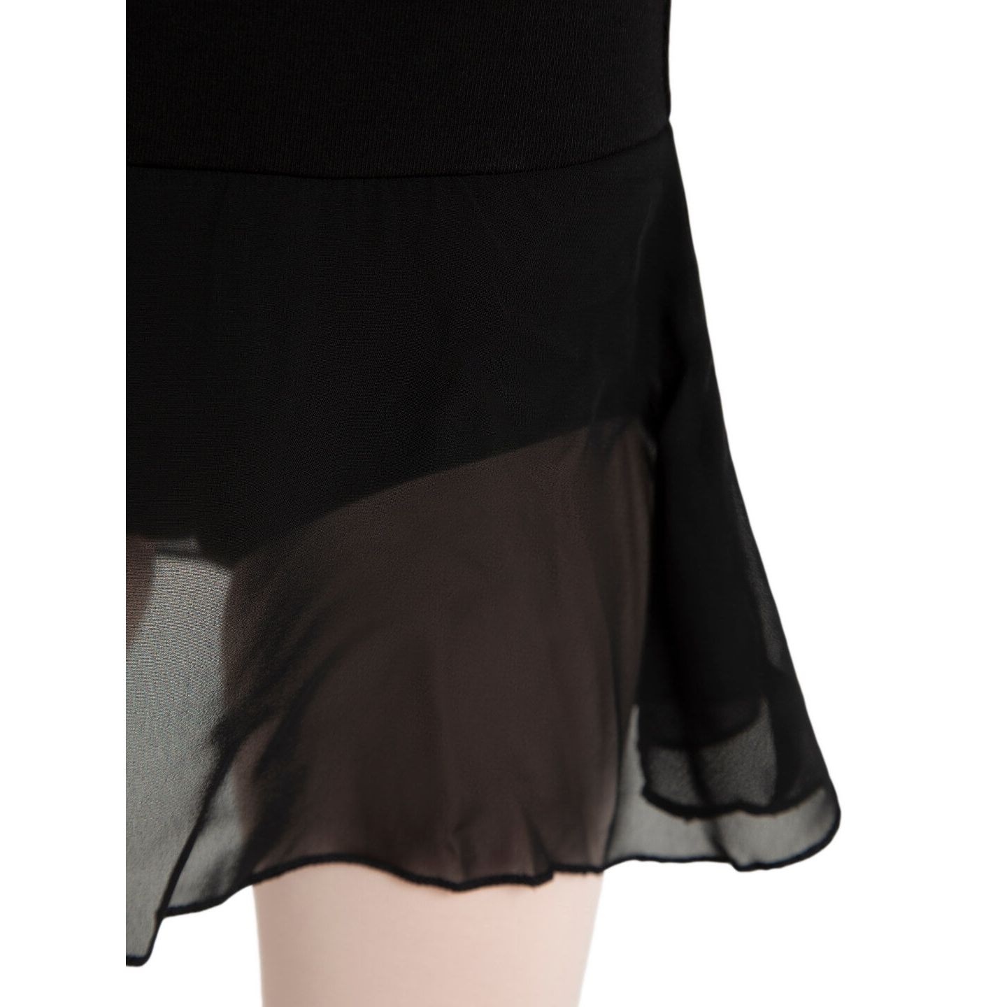 Детское платье Capezio Flutter Sleeve Dress - Girls, цвет: Чёрный — фото 3