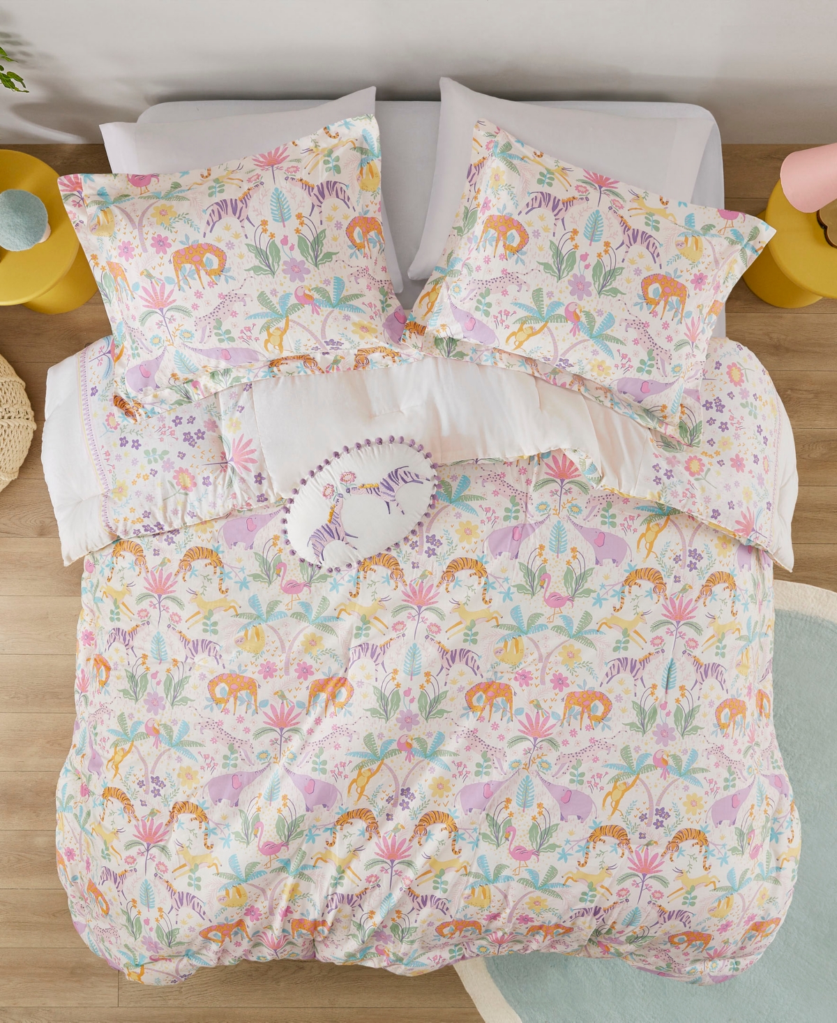 Urban Habitat Lulu Floral Reversible Comforter Sets In Purple