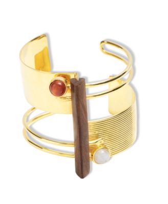 18K Gold Plated Tuatara Cuff Bracelet