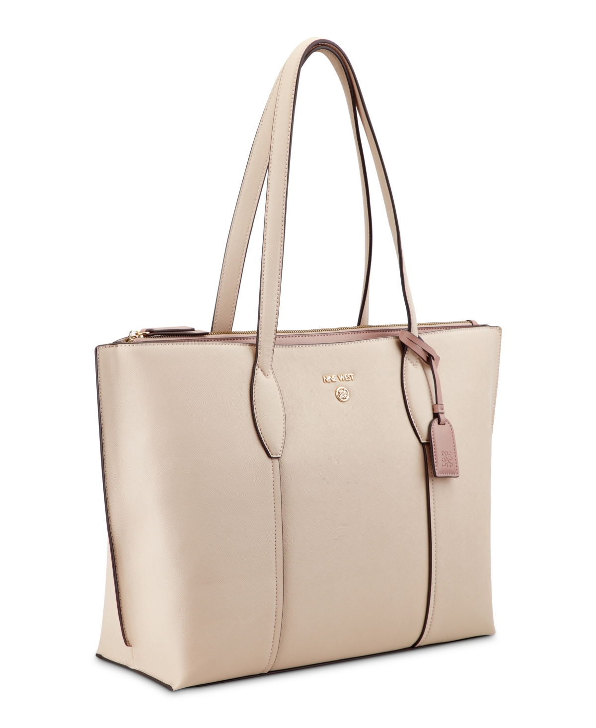 Shop Nine West Grady Laptop Tote Bag In Soft Marble