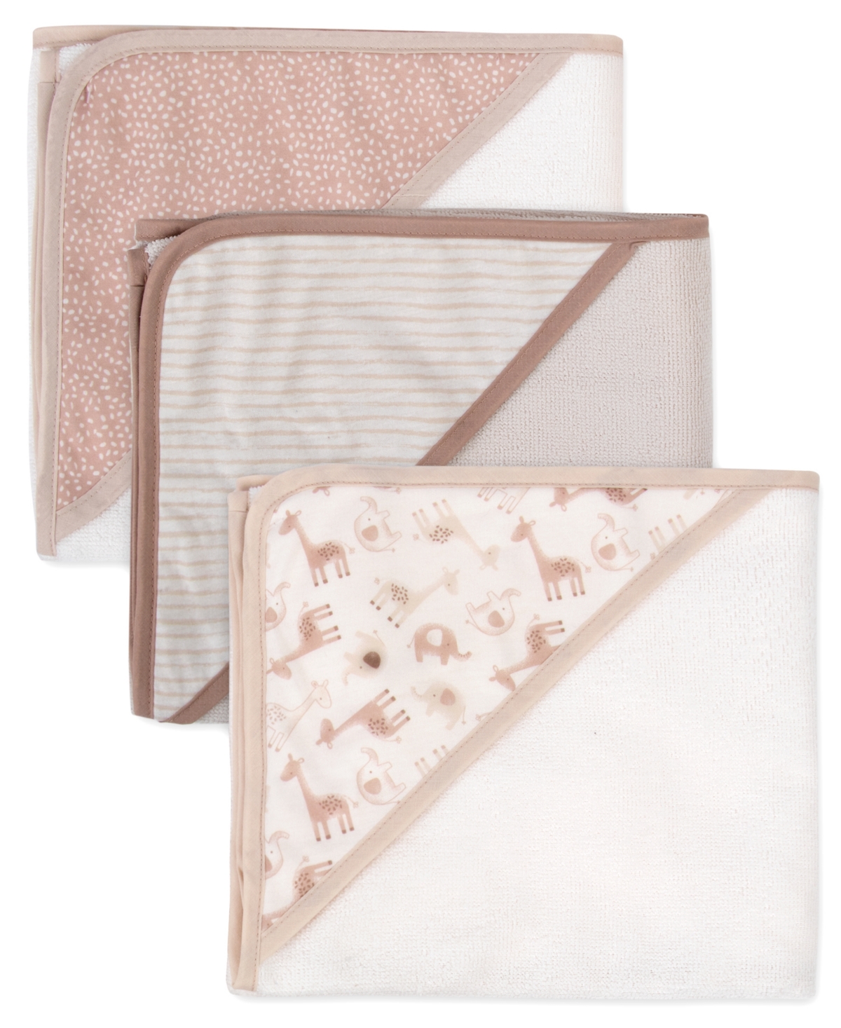 JESSICA SIMPSON BABY BOYS HOODED TOWEL AND WASHCLOTH, 6-PIECE SET 