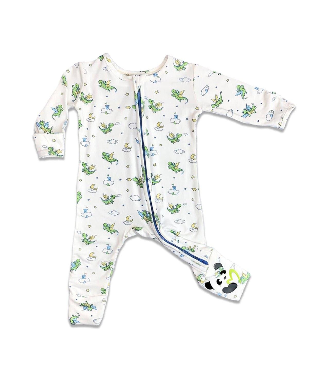 Bellabu Bear Baby Boys Dragon Convertible Footie Pajama - Baby boys dragon