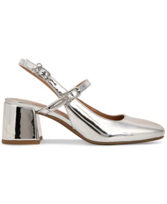Women's Grace Block Heel Slingback Mary Jane Pumps