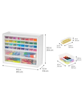 36 Drawer Parts and Hardware Cabinet, White