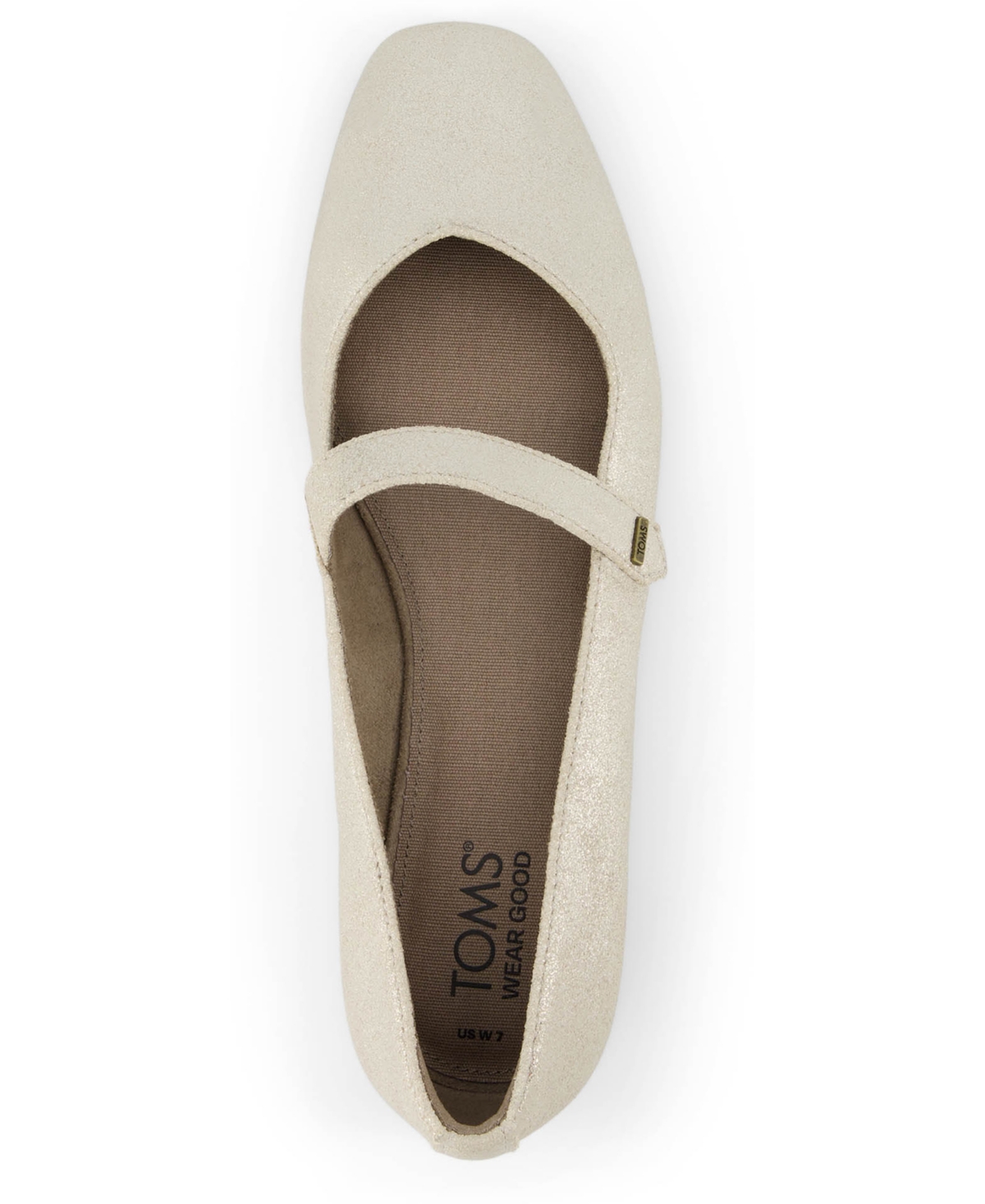 Toms Women's Bianca Metallic Mary Jane Flats