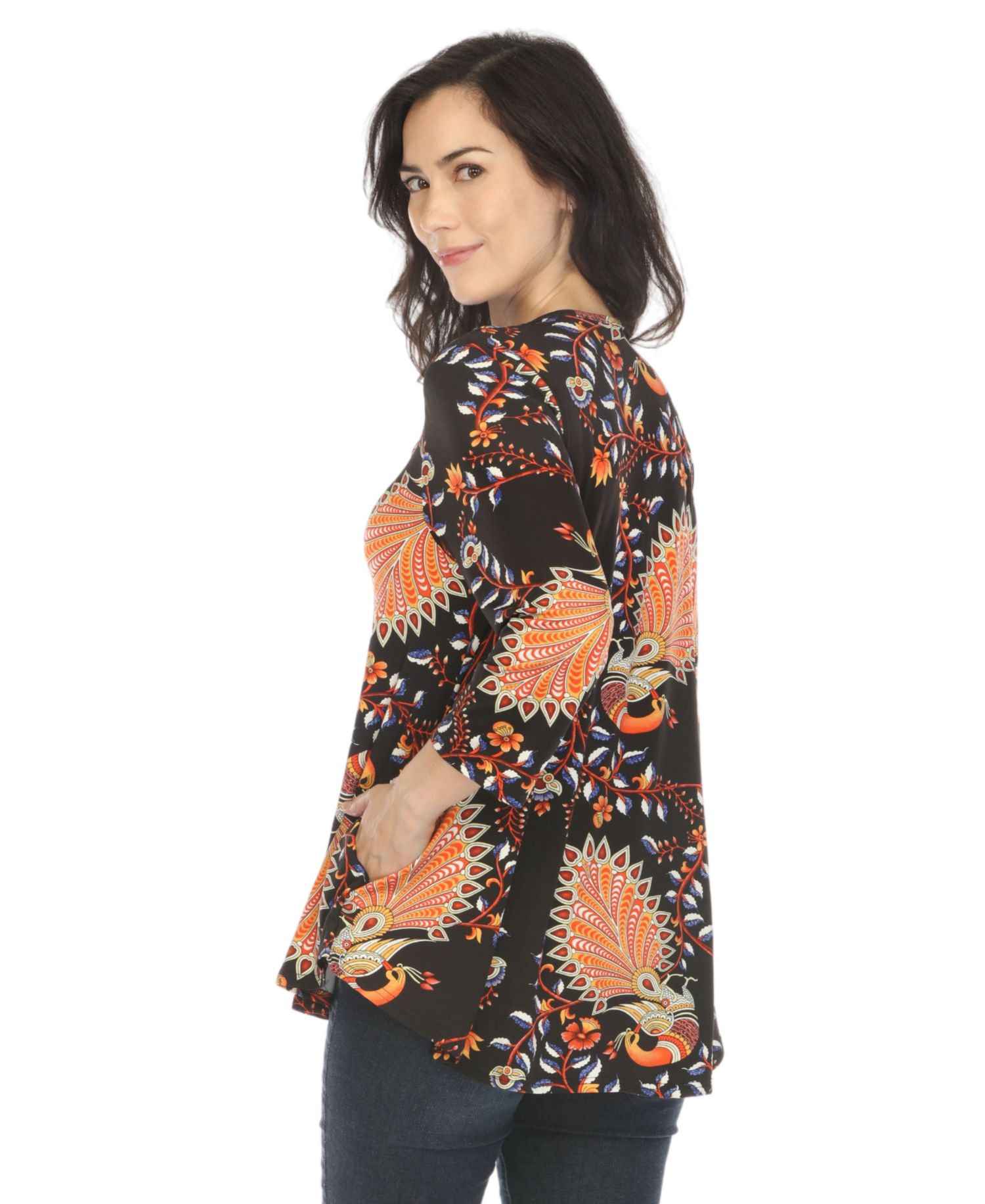 Women's Vibrant Boho Swing Top