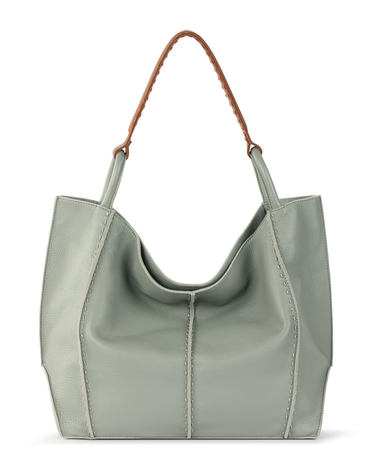 Women's Los Feliz Leather Tote Bag - Maritime Pebble