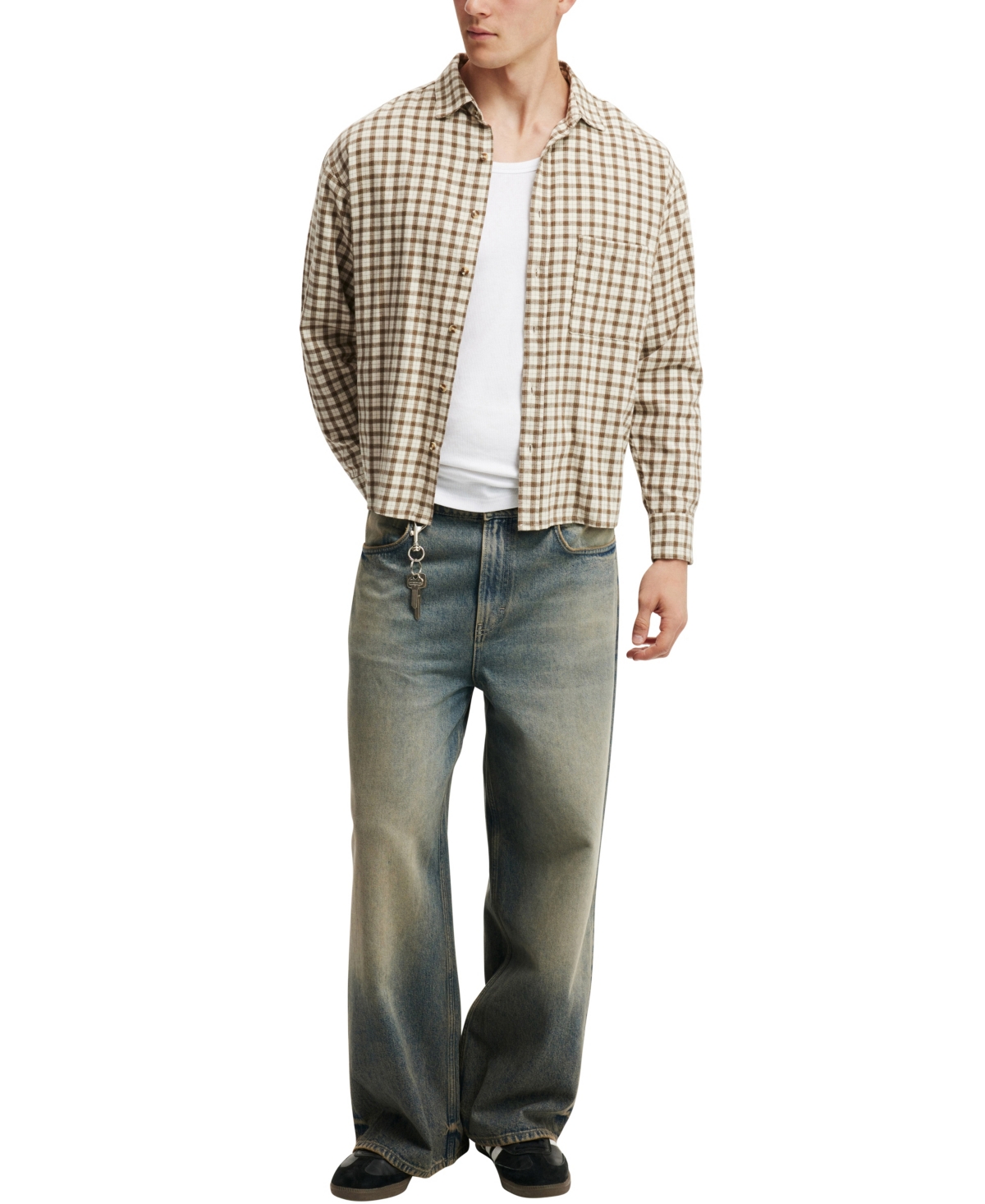 COTTON ON MEN'S TRIBECA LONG SLEEVE SHIRT 