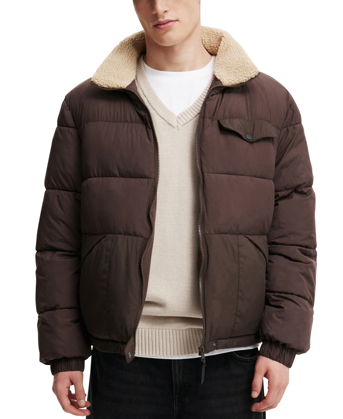 COTTON ON MEN'S VERMONT PUFFER JACKET 