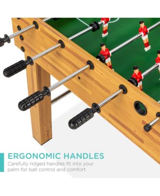 48in Competition Sized Foosball Table for Home, Game Room w/ 2 Balls, 2 Cup Holders