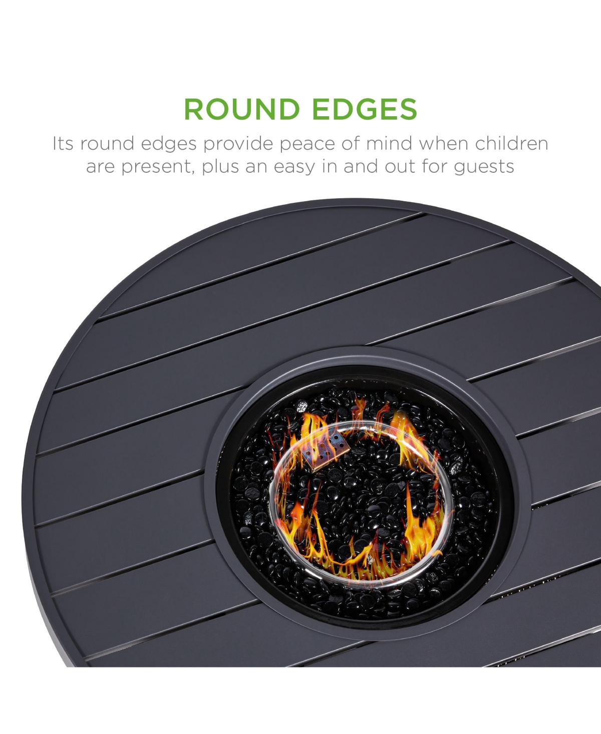 Best Choice Products Round Fire Pit Table, 50,000 Btu Outdoor Wicker Patio Firepit w/ Cover, Tank Holder