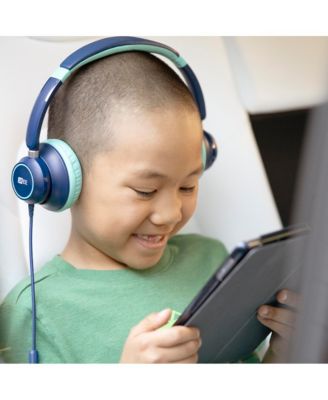 KidJamz KJ45 3.5mm Kid's Headphones w/ Inline Microphone (Blue)