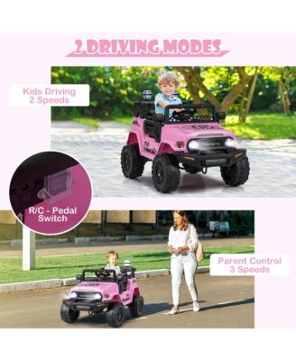 Licensed Toyota FJ Toddler Ride on Car 12V Battery Powered Kids Truck Camo