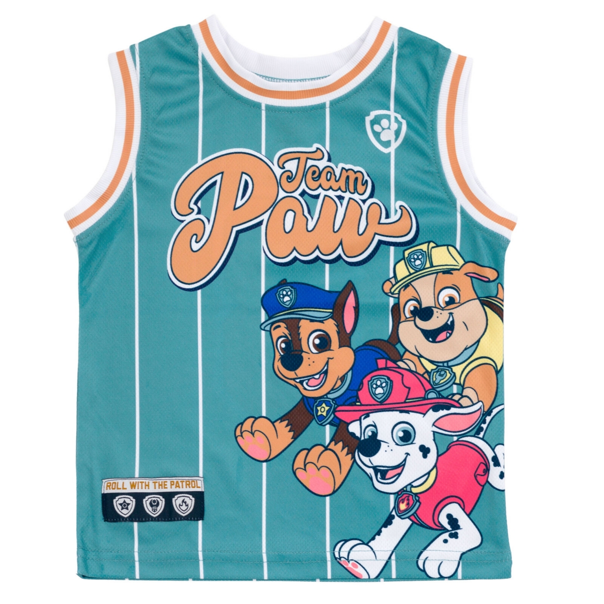 Paw Patrol Toddler Boys Chase Marshall Rubble Mesh Jersey Tank Top and Basketball Shorts Athletic Outfit Set to