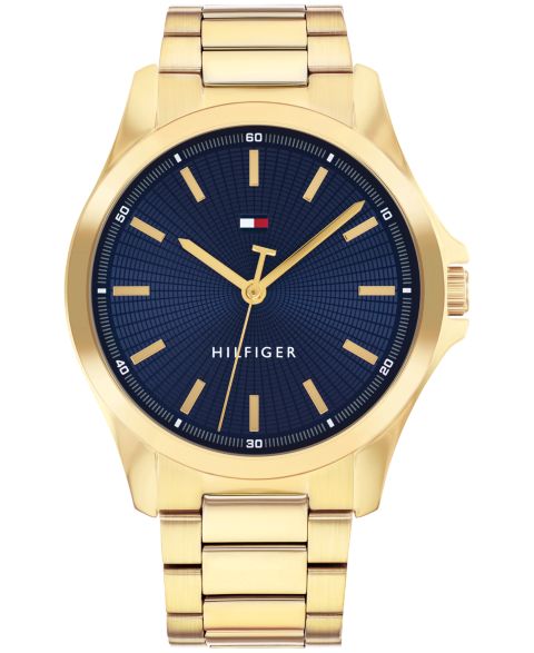 Мужские часы Tommy Hilfiger Quartz Gold-Tone Stainless Steel Bracelet Watch 42mm