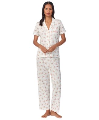 Rose Quartz Letterology - Everyday Set <br> Kids Embroidered Cotton Notched Pajama Set