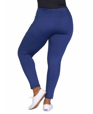 Plus Size Ankle Leggings with Side Pocket