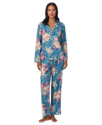 Lauren Ralph Lauren - Women's Floral Notched-Collar Pajama Set