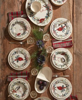 Winter Greetings Dinner Plates, Set of 4
