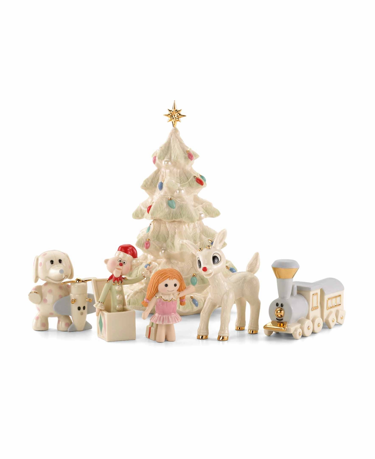 Lenox Rudolph Reindeer And Misfit Toys Figurine Set In Multi