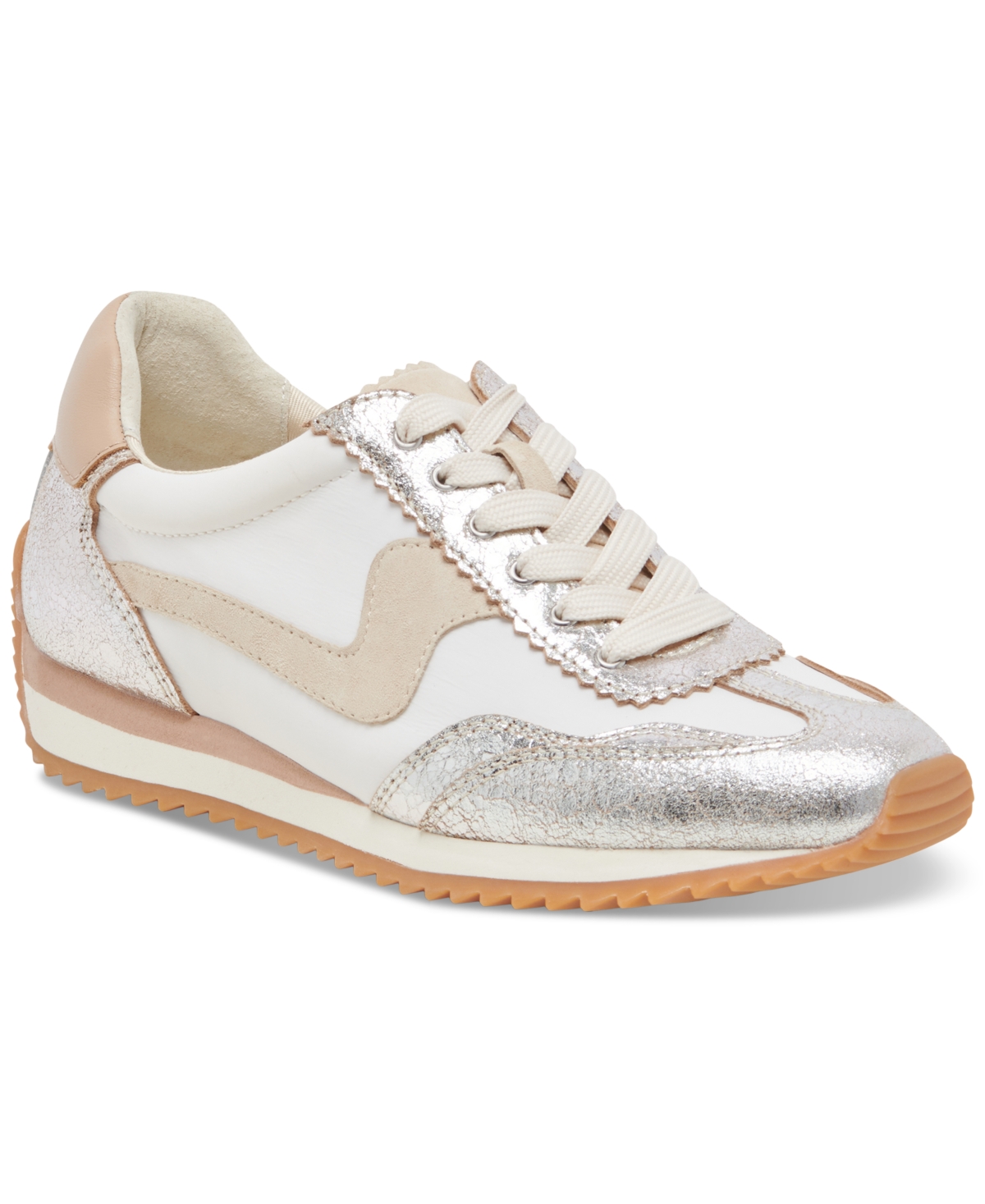 Dolce Vita B.ntcd Sneaker In Silver Metallic Nylon