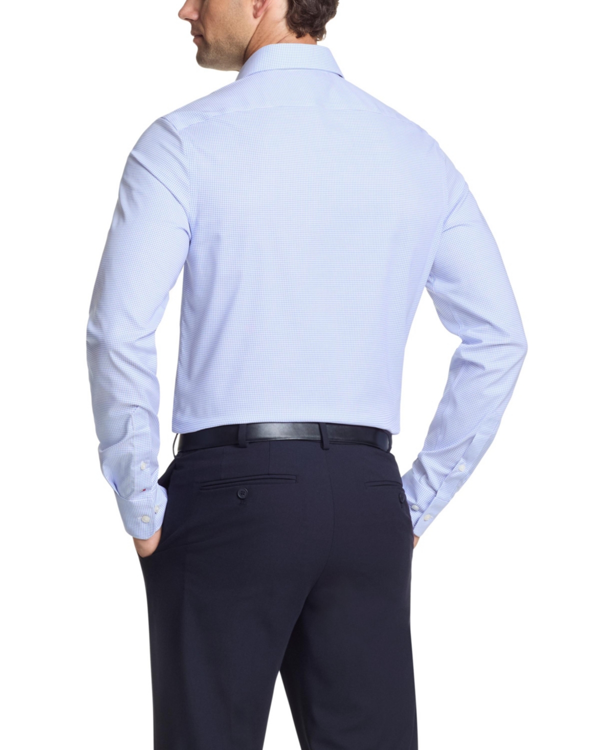 Tommy Hilfiger Men's Th Flex Slim Fit Wrinkle Free Stretch Twill Dress Shirt