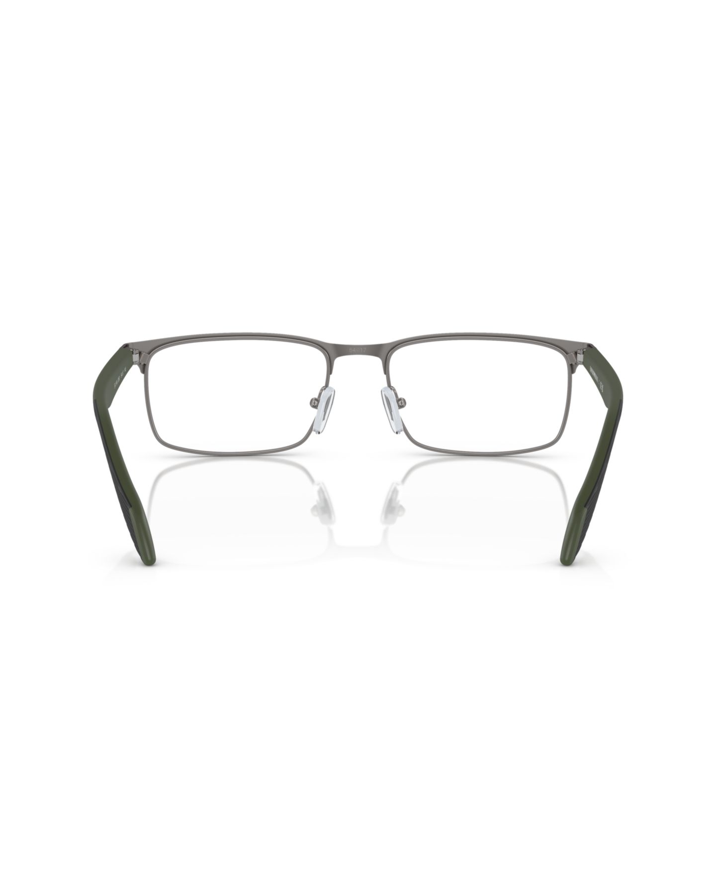 Мужские очки Emporio Armani Man Rectangle Metal EA1149 Eyeglasses, цвет: Графитовый / Зелёный — фото 2