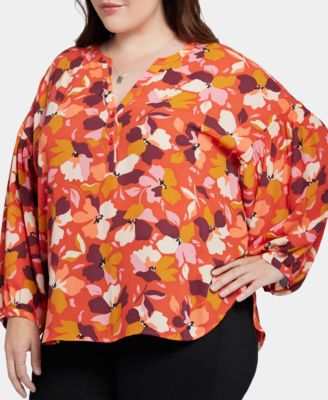 Plus Size Paulina Peasant Blouse
