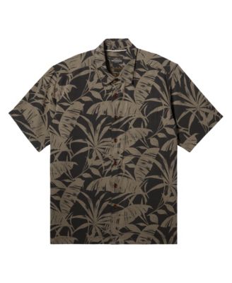 Quiksilver Waterman Men's Short Sleeve Slack Line Shirt Black Size X-Large