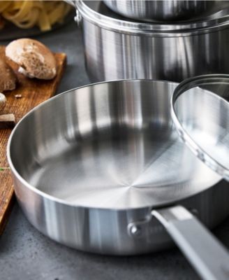 X Bobby Flay Stainless Steel Uncoated Nonstick 12-Piece Cookware Set