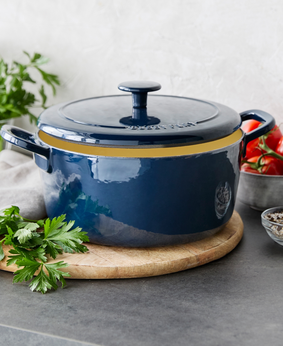 GreenPan X Bobby Flay Enameled Cast Iron 5.5-Quart Dutch Oven