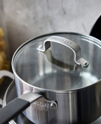 X Bobby Flay Stainless Steel Uncoated Nonstick 12-Piece Cookware Set