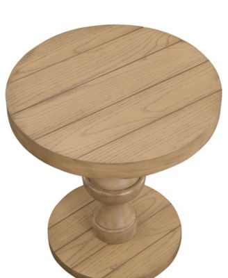 Dory 22" Wood Round End Table
