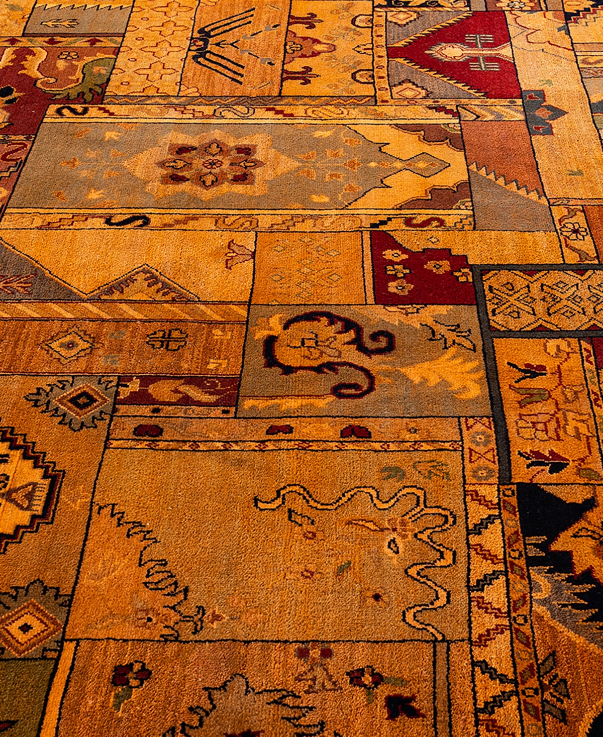 Adorn Hand Woven Rugs Indian Ooak M6013 8'10''x12' Area Rug In Orange