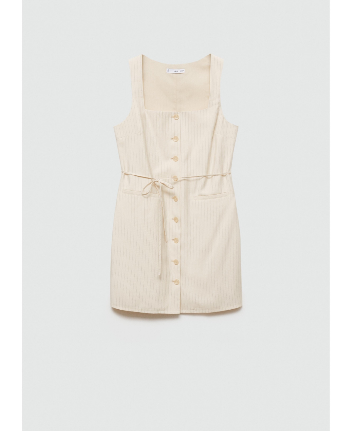 MANGO WOMEN'S STRIPED BOW DRESS